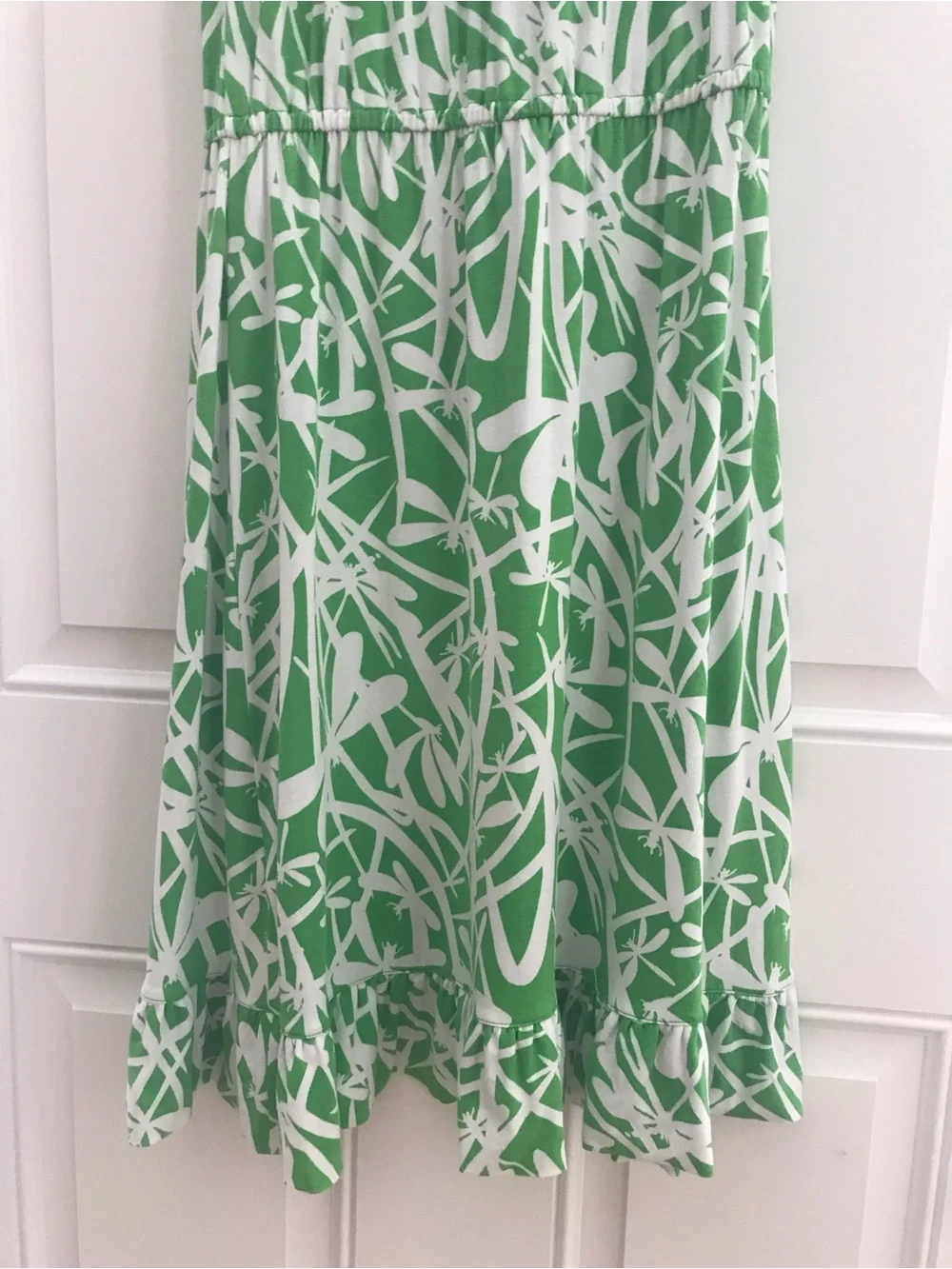 LILLY PULITZER Flor Dress in the Green Bean Light My Fire Pattern - Picture 12 of 14